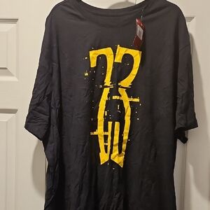 Jordan Black Tee with Yellow Graphic